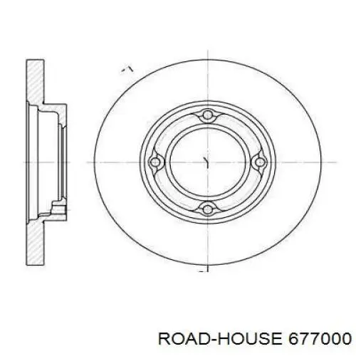 Передние тормозные диски 677000 Road House