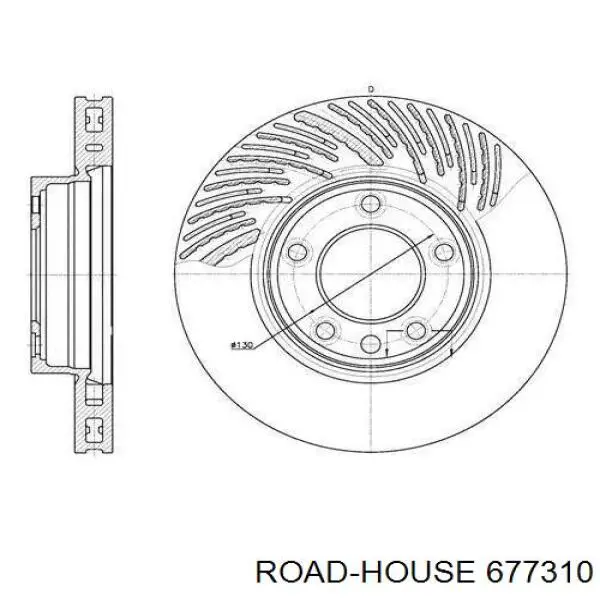 Передние тормозные диски 677310 Road House