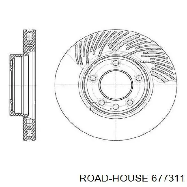 Передние тормозные диски 677311 Road House