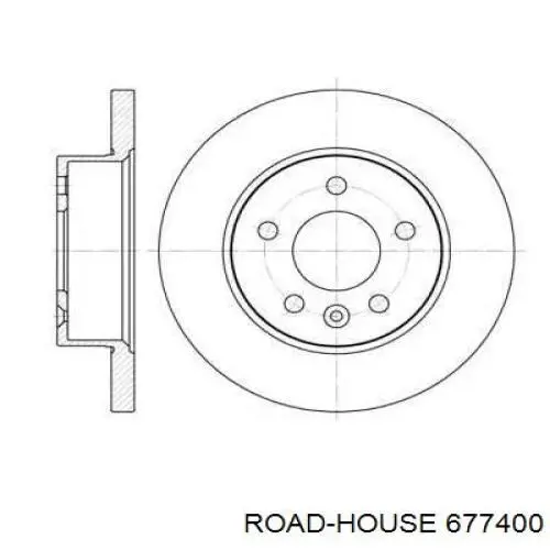 Передние тормозные диски 677400 Road House