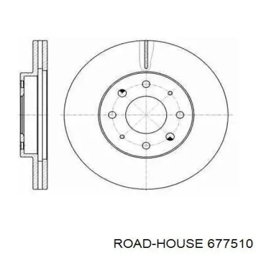 Передние тормозные диски 677510 Road House