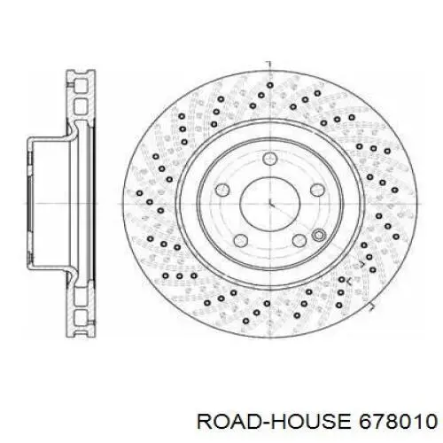 Freno de disco delantero 678010 Road House