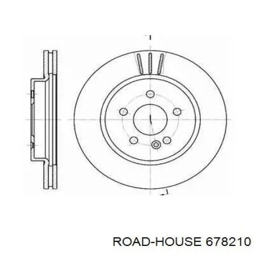678210 Road House disco do freio dianteiro