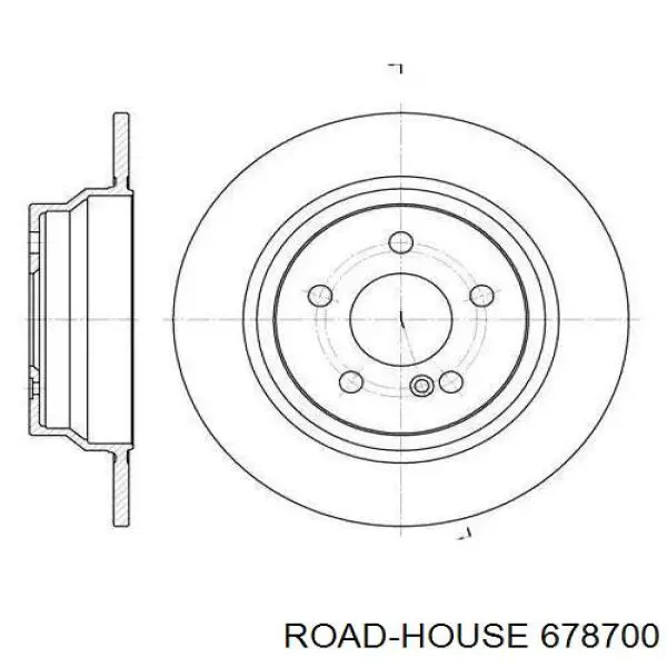 6787.00 Road House диск тормозной задний