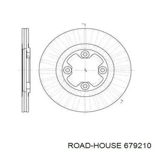 Передние тормозные диски 679210 Road House