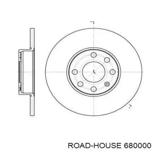 Передние тормозные диски 680000 Road House