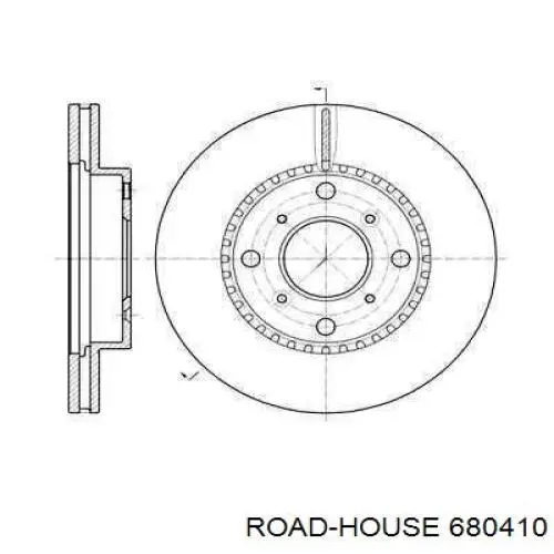 Передние тормозные диски 680410 Road House