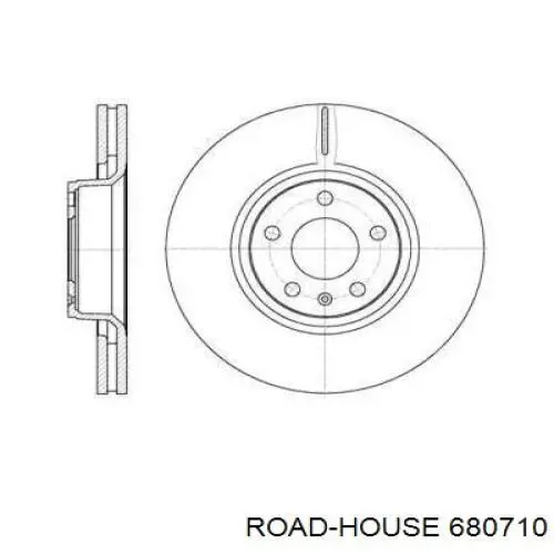 680710 Road House disco do freio dianteiro