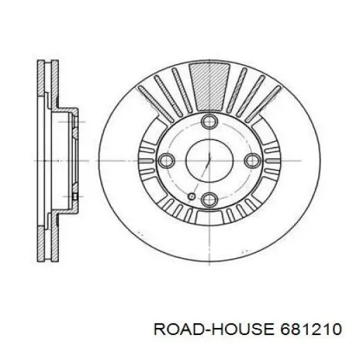 Передние тормозные диски 681210 Road House