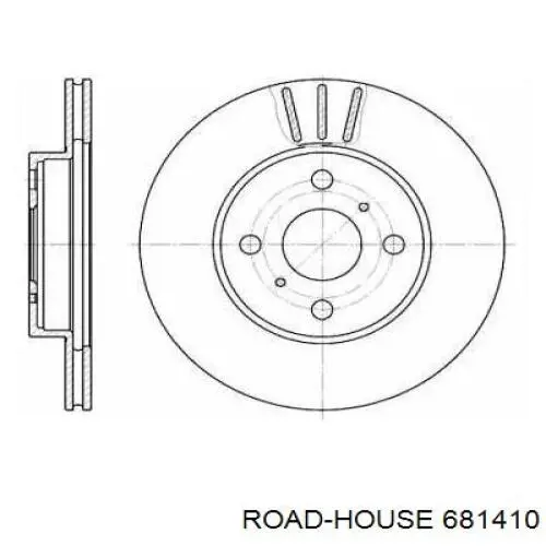 Передние тормозные диски 681410 Road House