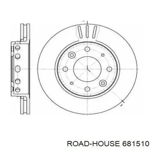 Передние тормозные диски 681510 Road House