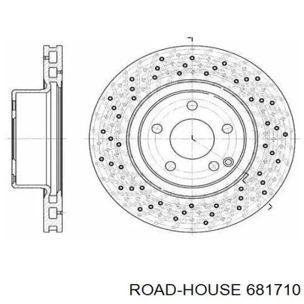 681710 Road House disco do freio dianteiro