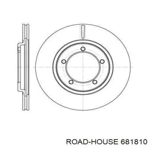 Передние тормозные диски 681810 Road House