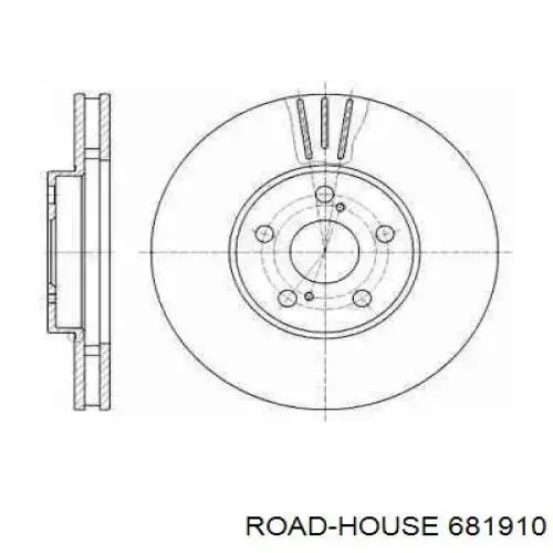 Передние тормозные диски 681910 Road House