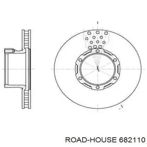 Передние тормозные диски 682110 Road House