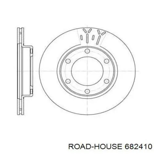 Передние тормозные диски 682410 Road House