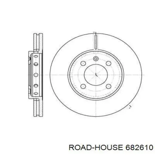 Передние тормозные диски 682610 Road House