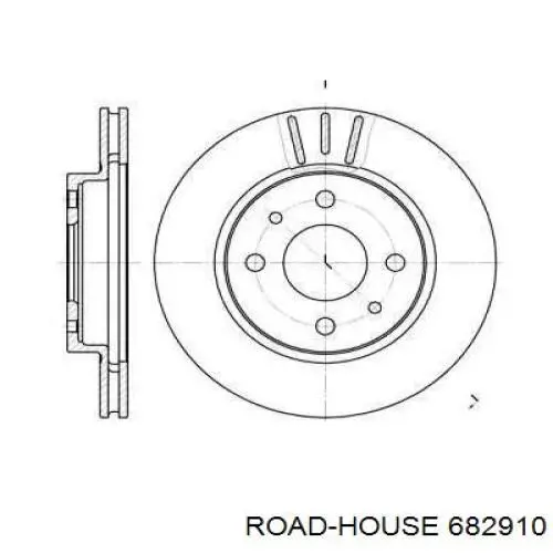 Передние тормозные диски 682910 Road House