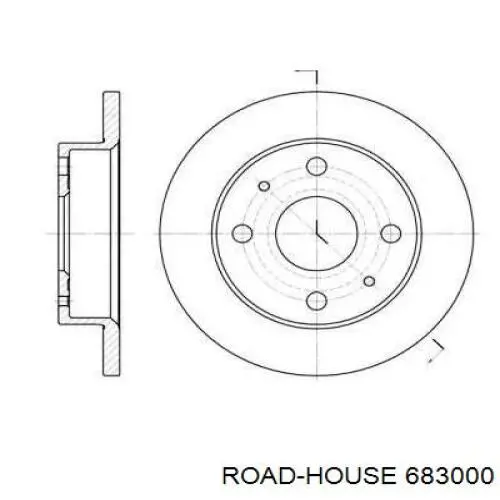 Передние тормозные диски 683000 Road House