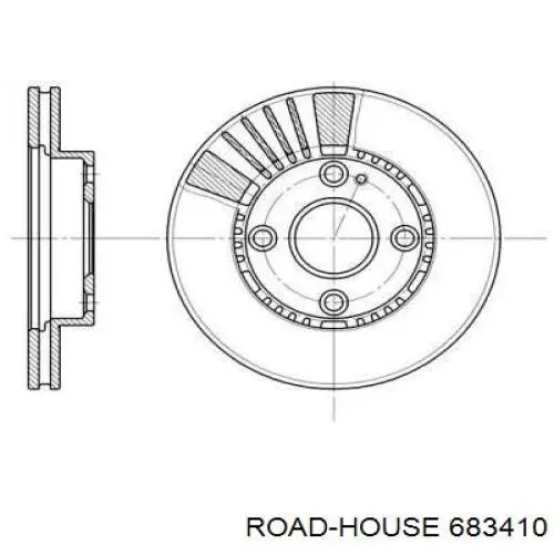 Передние тормозные диски 683410 Road House