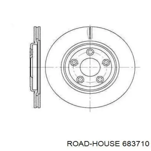 683710 Road House диск тормозной задний