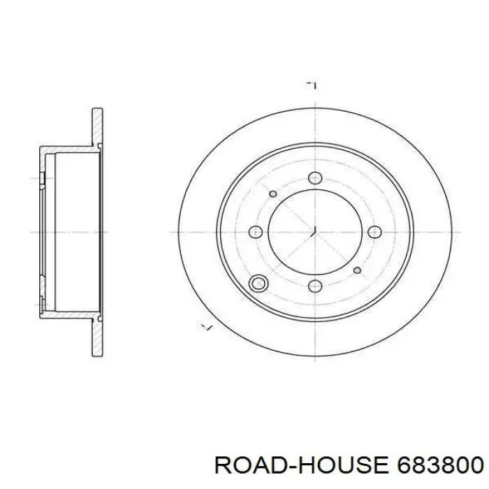 Тормозные диски 683800 Road House