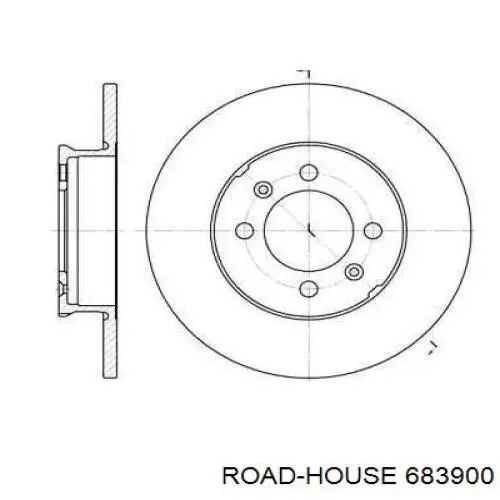 Тормозные диски 683900 Road House