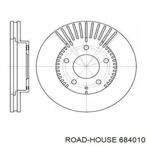 Передние тормозные диски 684010 Road House