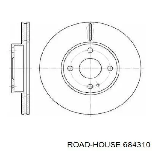 Передние тормозные диски 684310 Road House