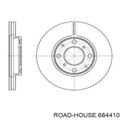 Передние тормозные диски 684410 Road House