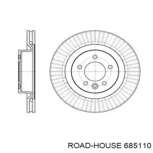 Передние тормозные диски 685110 Road House