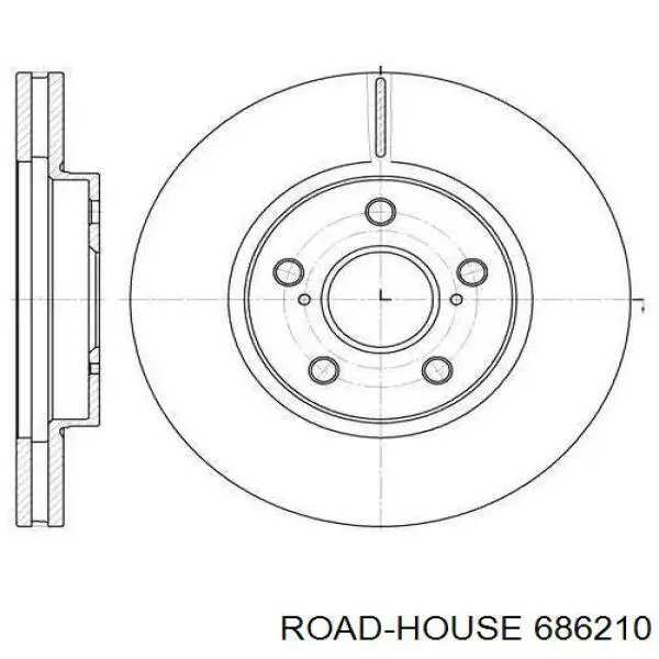 686210 Road House disco do freio dianteiro
