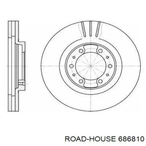 Передние тормозные диски 686810 Road House