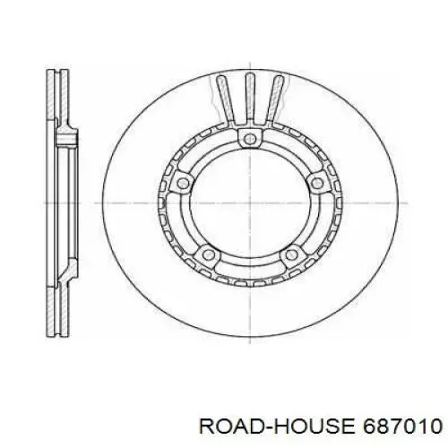 Передние тормозные диски 687010 Road House