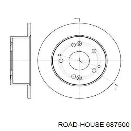 Тормозные диски 687500 Road House