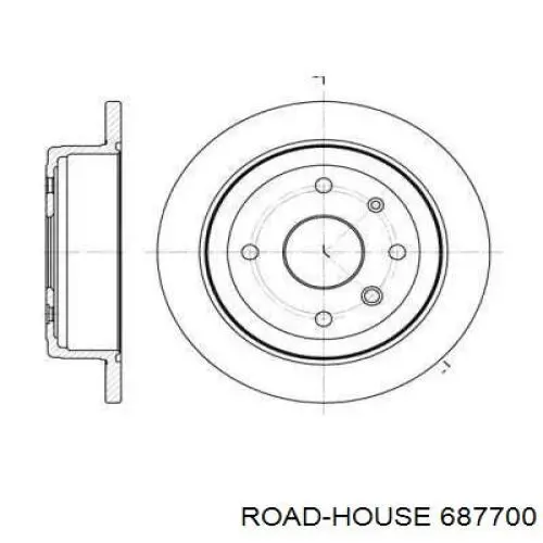 Тормозные диски 687700 Road House