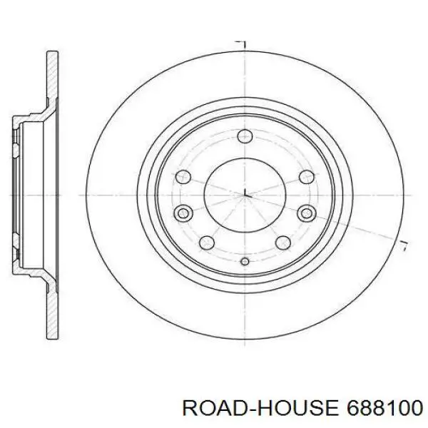 6881.00 Road House диск тормозной задний