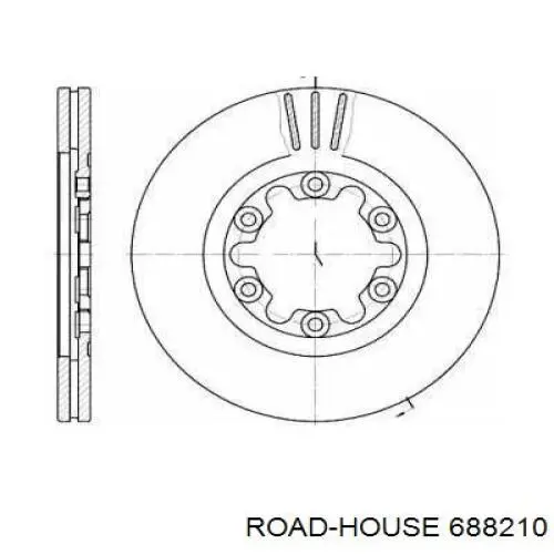 Передние тормозные диски 688210 Road House