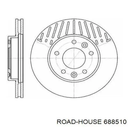 Передние тормозные диски 688510 Road House