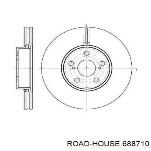 Передние тормозные диски 688710 Road House