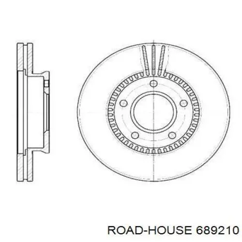 Передние тормозные диски 689210 Road House