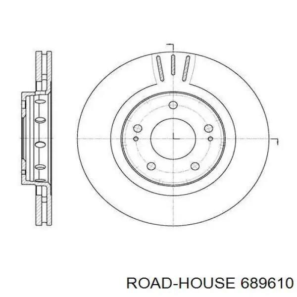 Передние тормозные диски 689610 Road House