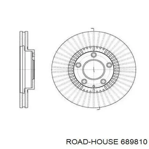 689810 Road House диск тормозной передний