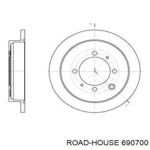 Тормозные диски 690700 Road House