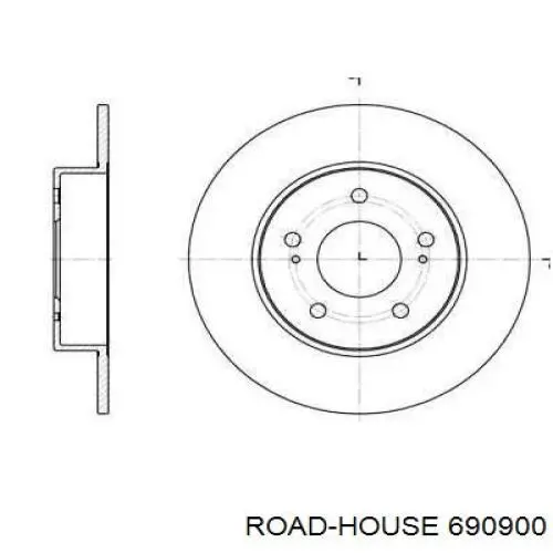 Тормозные диски 690900 Road House