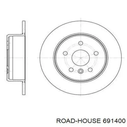 691400 Road House disco do freio traseiro