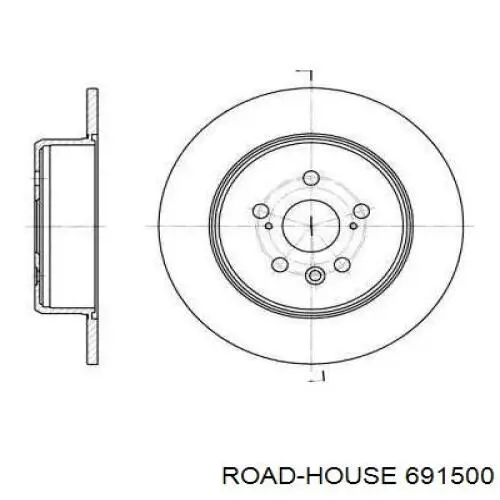 Тормозные диски 691500 Road House