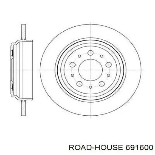 Тормозные диски 691600 Road House