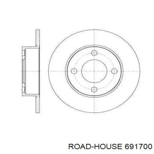 Тормозные диски 691700 Road House