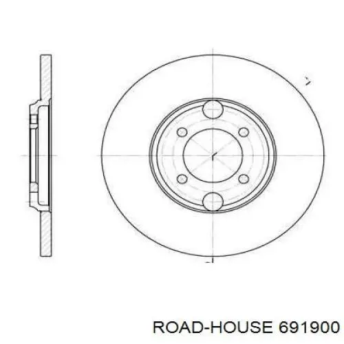 Тормозные диски 691900 Road House